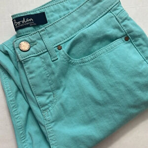 Boden Aqua Blue The Cambridge Ankle Skimmer Womens Pants Size 4 Petite